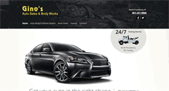 Desktop Screenshot of ginosautosalesandbodyworks.com